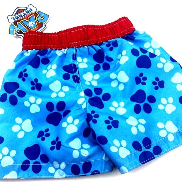 Paw Patrol Swim Trunk Shorts Size 6-9m Boys Swimwear Elastic Baby Infant - Picture 5 of 8